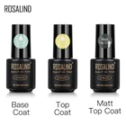 ROSALIND 2 в 1 Топ база для ногтей Гель-лак Гибридный лазер матовое покрытие Полупостоянный УФ-лак для маникюра праймер лак 7 мл