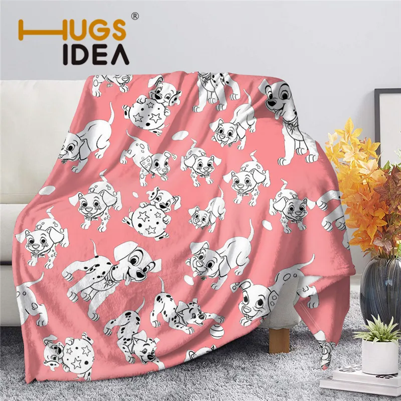 

Одеяло из шерпы с разноцветным рисунком далматинской собаки, покрывало с 3D принтом животного для взрослых, покрывало с кондиционером