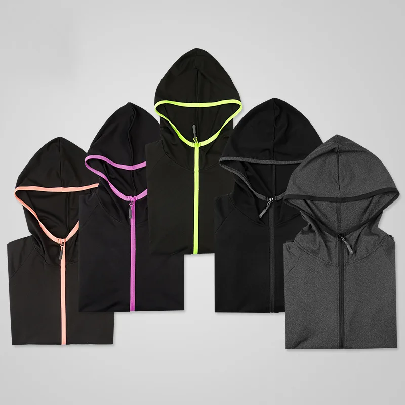 Women Hooded Caps Running Jackets Yoga Clothing Jogging Autumn/Winter Fitness Jacket Outdoor Gym Sportswear For Female wholesale
