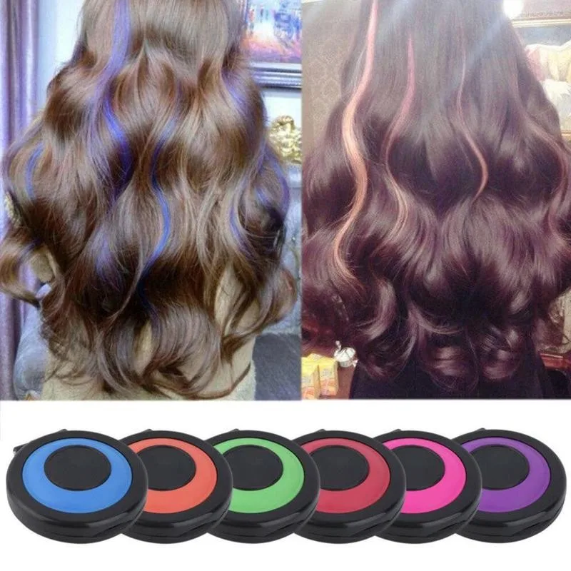 Временные мелки для волос набор окрашивания порошковая краска тортов 4 цвета