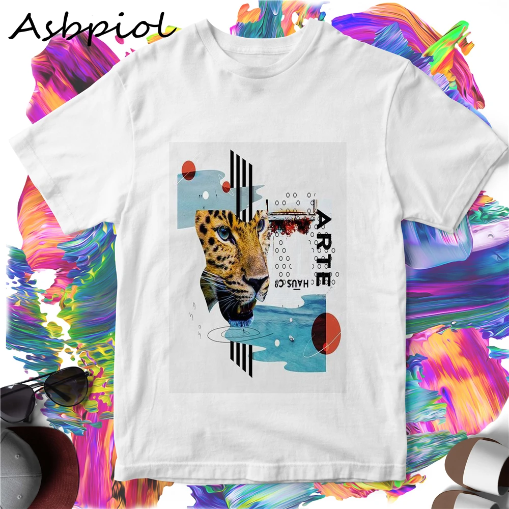 Уличная стильная футболка с коротким рукавом Женская хлопковая летняя