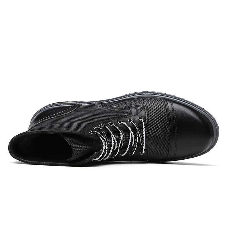 Модные мужские рабочие ботинки из натуральной кожи осенние высококачественные