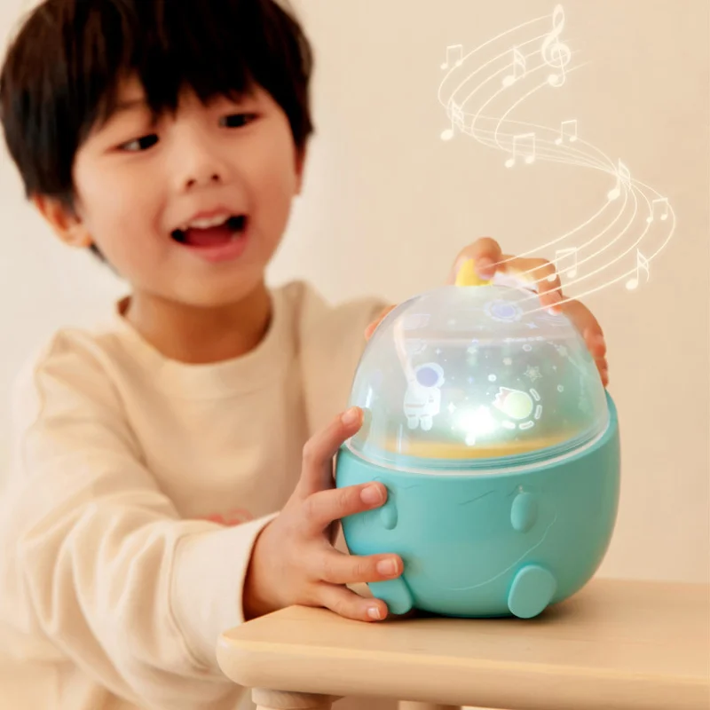 

Little Dinosaur Starry Sky Light LED Projection Lamps Romantic Rotation Music Night Light Home Light Decor Fashion Table Lamps