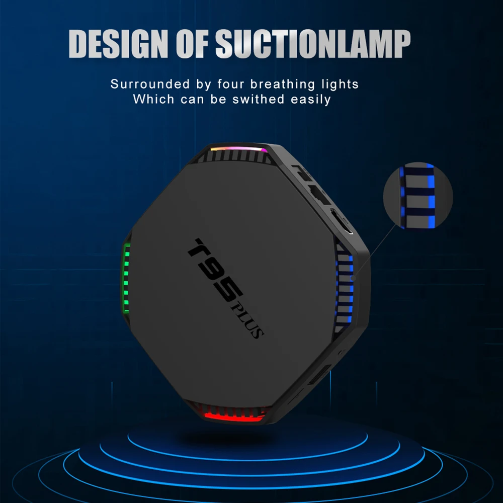 Новый Android 11.0 ТВ-бокс T95 PLUS RK3566 G52 2EE 4 ГБ/8 ГБ 32 ГБ/64 Гб 2 4G/5 8G WiFi 8KHD H.265 BT4.0 медиаплеер