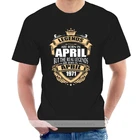 Для мужчин легенды рождаются в апреле 1971 футболка на заказ короткий рукав Евро Размеры S-3xl Досуг Фитнес новая рубашка @ 001824