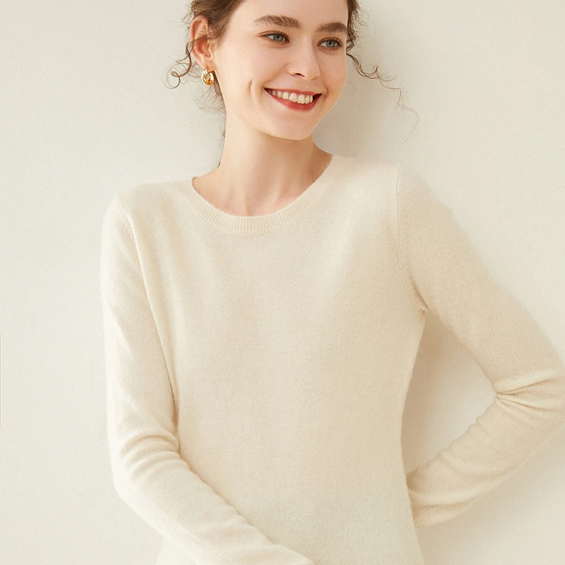 Новинка Осень-Зима Женский пуловер рубашка 100% австралийская шерсть | Женская