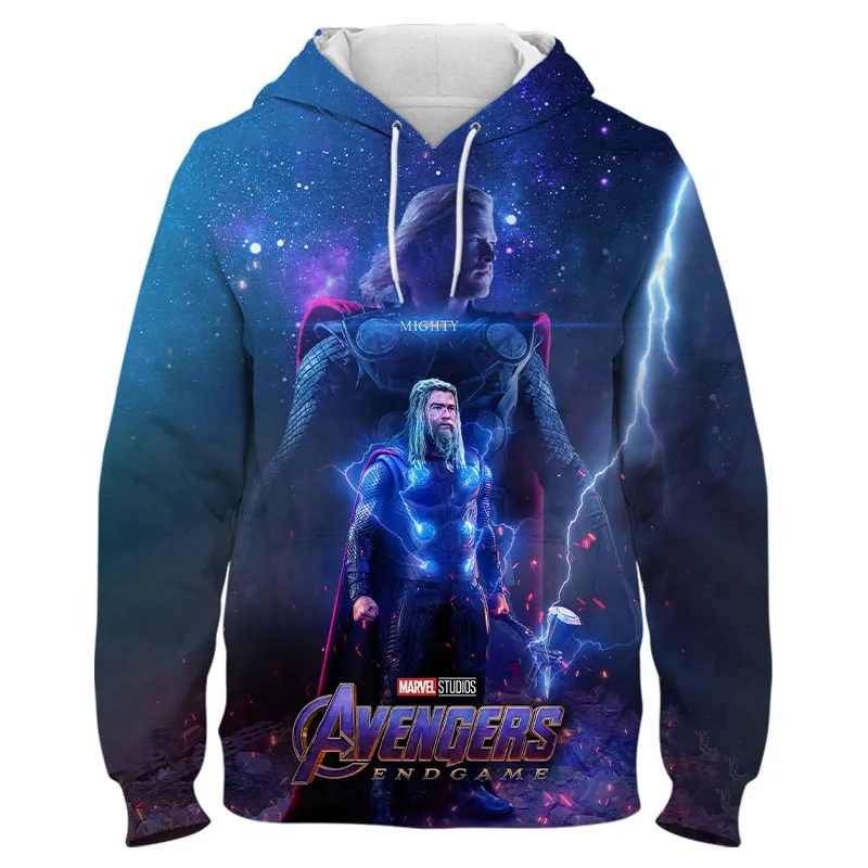 

Marvel's Sweatshirt male Hoody 3D Print Thor Oivesized Fashion Men Hoodies Casual Spring Autumn Boy Girl Children tracksuit New