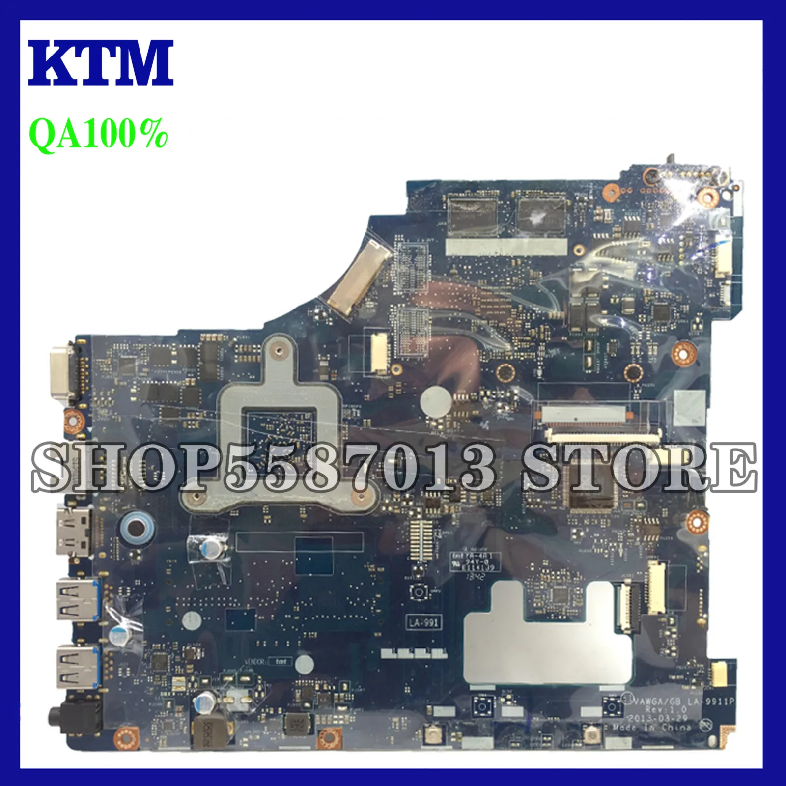 

KEFU G505 VAWGA/GB LA-9911P Motherboard For lenovo g505 Motherboard E1 CPU la-9911p Motherboard rev:1.0 with CPU Test
