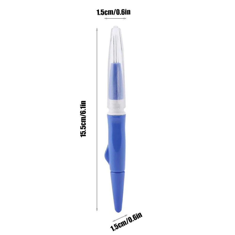 

1PCS Embroidery Pen 3 Pin Pen Wool Needlework Stitching Felting Punch Needles DIY Three Needle Combination Sewing Tools