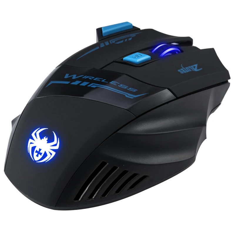 

ZELOTES Wireless Gaming Mouse Ergonomic Wired Mouse 7 Keys LED 2400 DPI Computer Mouse Gamer Mice Silent Mause for PUBG FPS Game