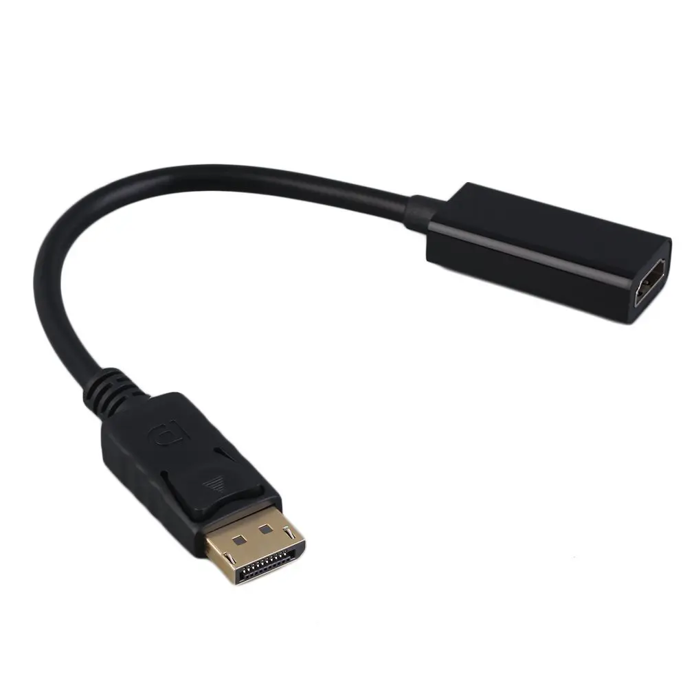 

2016 New Display Port DP to HDMI-compatible Adapter HD 1080P M/F Display Port Cable Connector in Stock! Black&white Brandnew