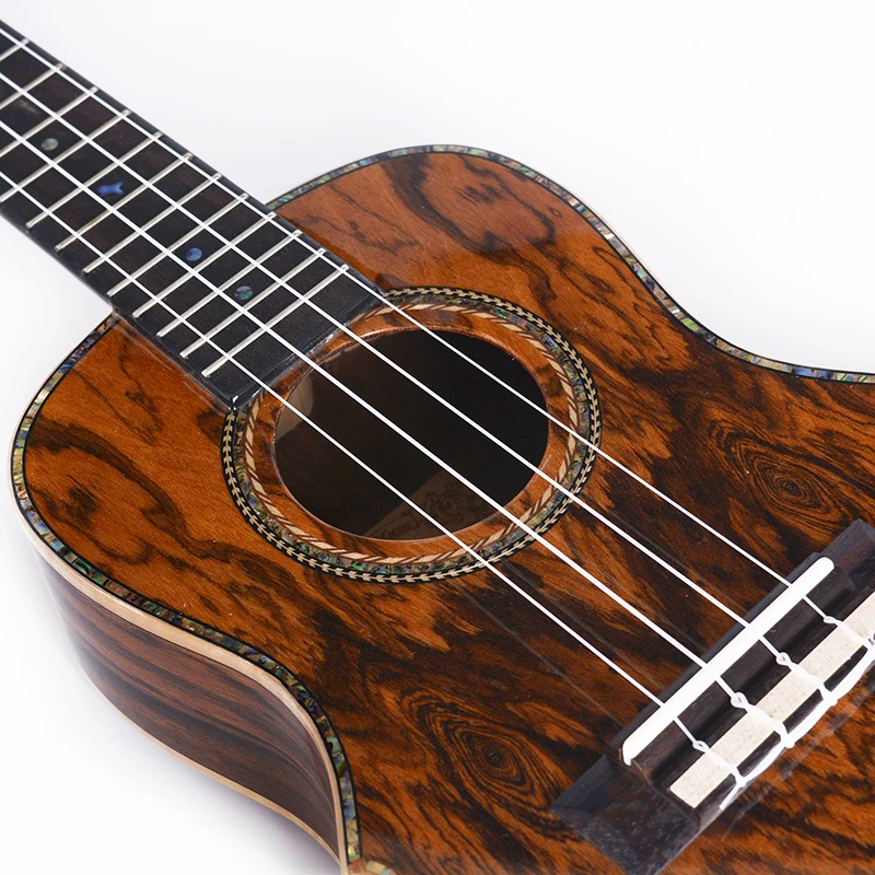 Beste Smiger Nieuwe 24 Inch Hawaii Ukulele ARS-01 Concert Ukulele Aa Bocote Body Hoogglans 4 Strings Met Tas Gitaar Musical Instrument