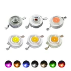 10 шт. лучшее качество 1 Вт 3 Вт медь высокой мощсветодиодный ные немагнитные диоды полного спектра холодный белый теплый белый красный зеленый синий желтый