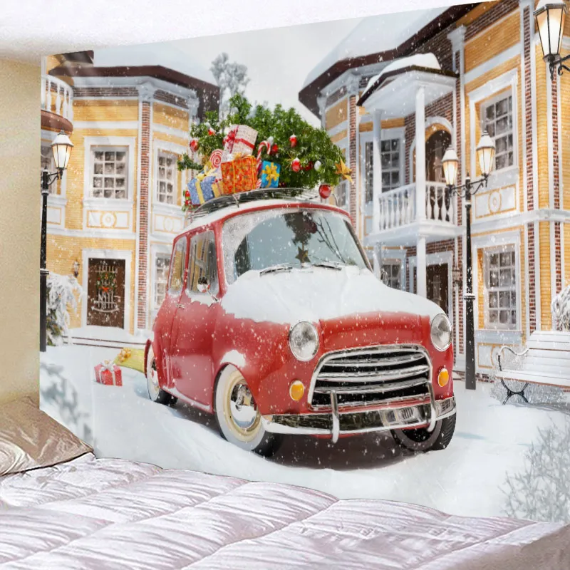 Рождественский гобелен настенное покрывало для кровати пляжное полотенце