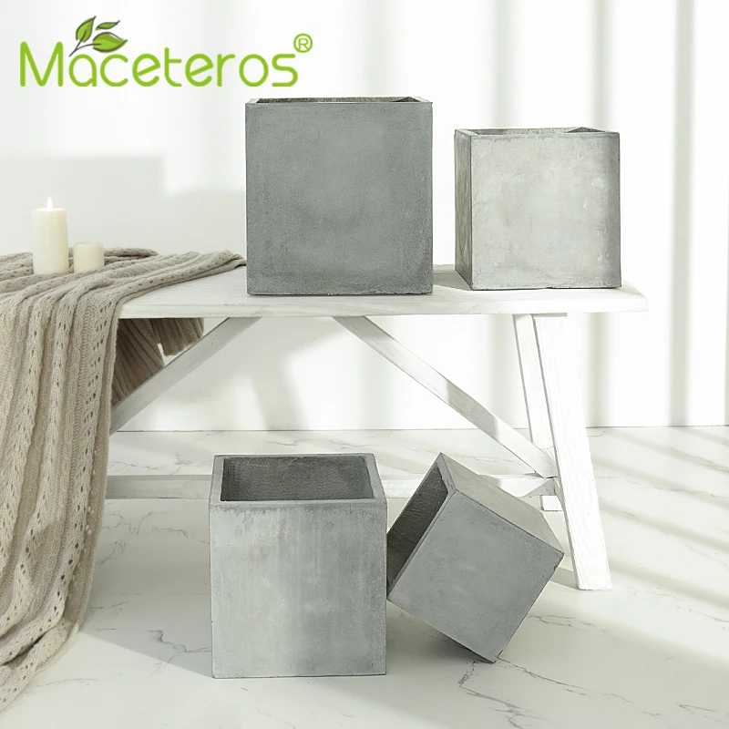 Креативный цементный цветочный горшок в скандинавском стиле комнатный большой