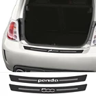 Автомобильная наклейка для Fiat ARGO PUNTO PANDA 500 SEICENTO SIENA IDEABRAVO FREEMONT, автомобильные аксессуары, Защитная Наклейка на багажник из углеродного волокна