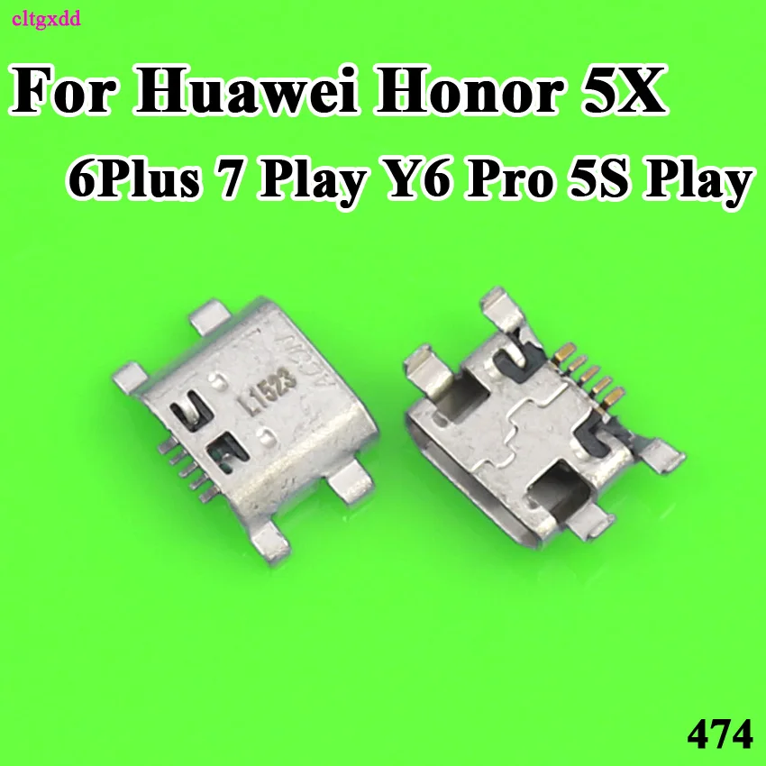 Cltgxdd 10 шт. для Huawei Honor 5X Play 6 Plus 7 Y6 Pro 5S Micro USB разъем подключения питания гнездовой |