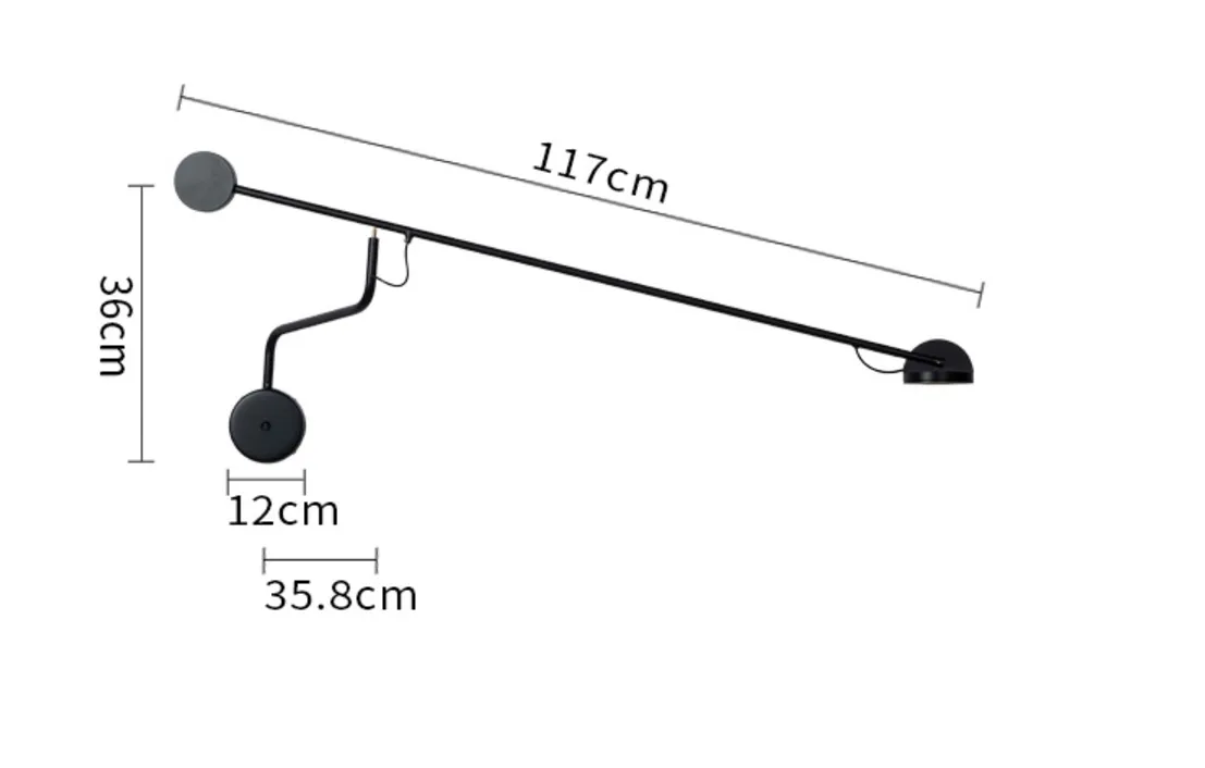 Sala de Jantar Luz do Sofá Nordic Pesca Longo Pólo Multifuncional Telescópica Balancim Leitura Lâmpada Parede 1 Cheap Luminárias de parede