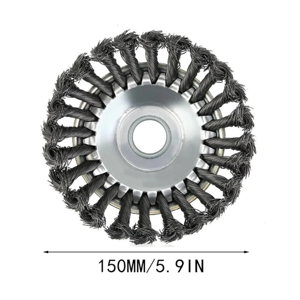 6inch Steel Wire Grass Trimmer Head Tray Brush Rotary Wheel Edge Break-proof Safe Strimmer Parts Tool | Инструменты