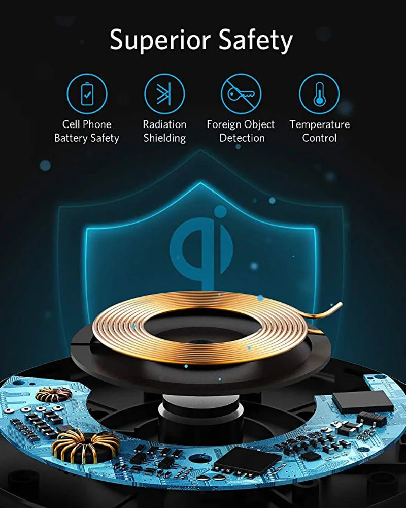 Беспроводное зарядное устройство для Ulefone power 5 5s Armor X 6 6E Qi чехол быстрой зарядки