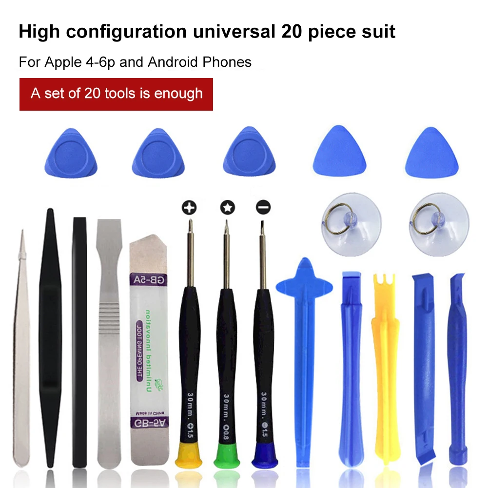 

83-135mm 20/25 Pcs Mobile Phone Repair Tools Spudger Pry Opening Screwdriver Set For Cellphone PC Hand Tools Set
