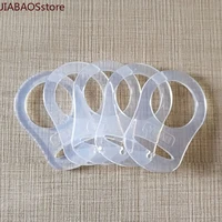 25pcs transparent clear mam rings silicone dummy