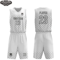club league white color basketball team jerseys breathable sportswear full set custom basketball uniforms