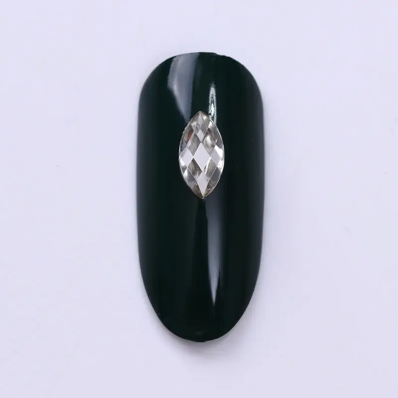 1 коробка 3D блестящие стразы кристаллы AB плоские смешанные размеры сердца