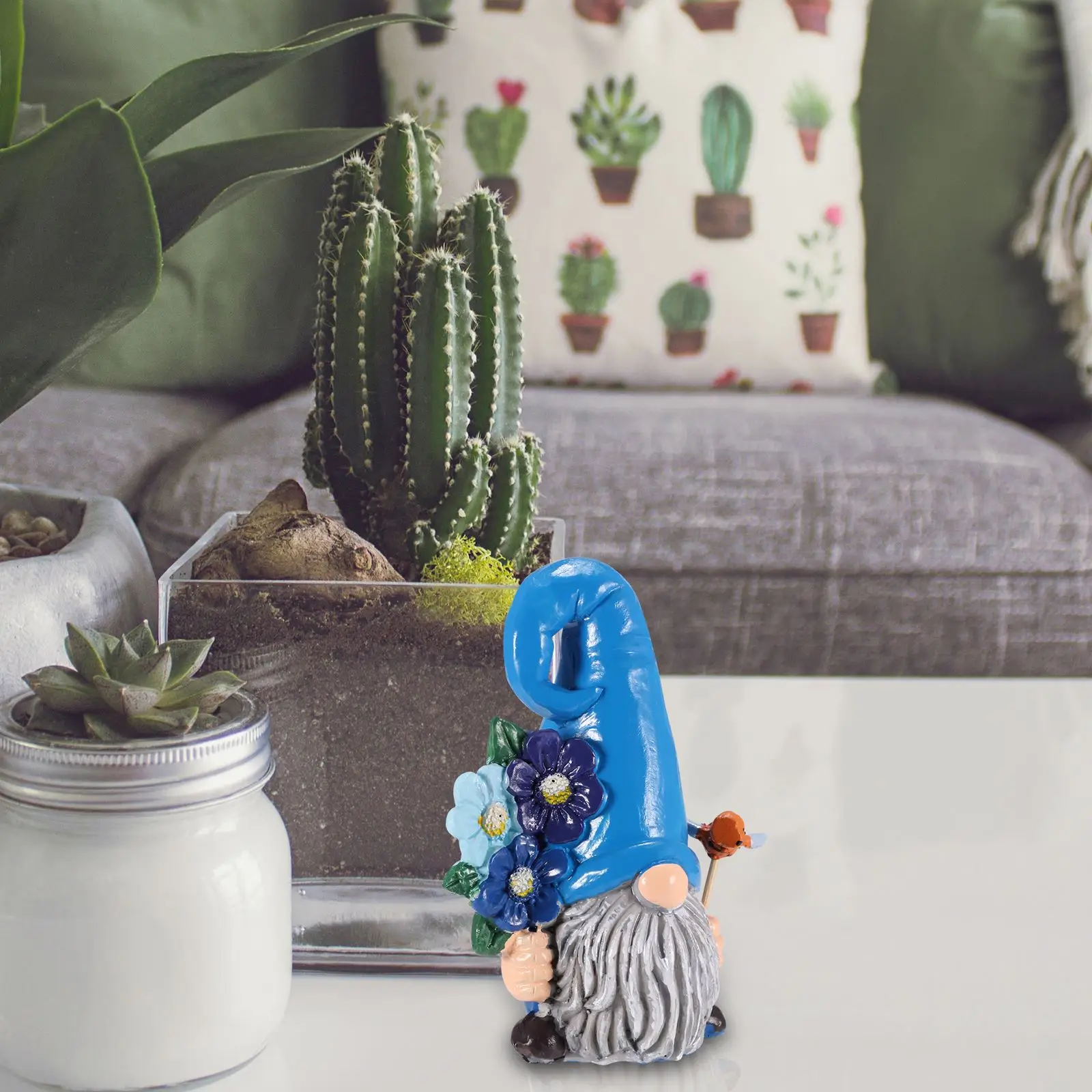 

Безликий гномик статуя из смолы волшебный сад сказочное украшение милый восхитительный гномик фигурка орнамент милый для сада лужайка кры...