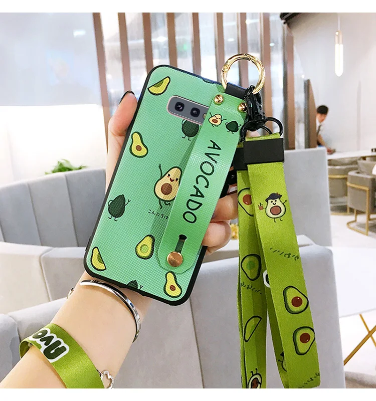 SAM S10 Единорог ремешок мягкий ТПУ чехол для телефона для samsung S10 plus/S10lite S9 S9P S8 S8p Note 8/9 держатель Чехол+ игрушка+ ремни