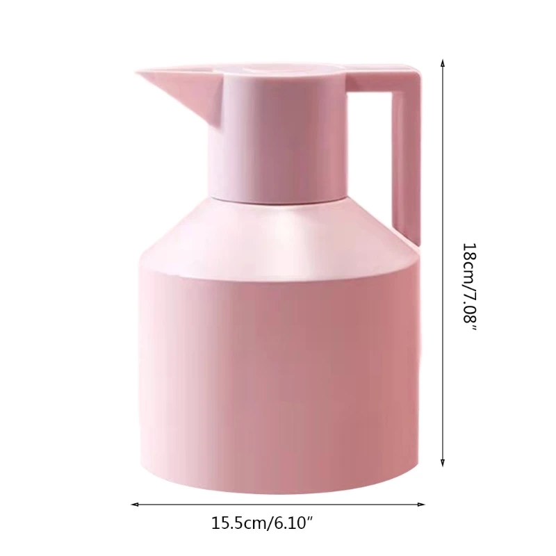 

Thermal Coffee Tea Carafe Stainless Steel Double Wall Vacuum Insulated Cool Touch Handle Retention Nonslip Silicone Base
