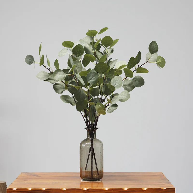 

Eucalyptus Money Leaf Bouquet Fake Flower Lifelike Wedding Imitation Plants Decor Party Festival Supplies Home Hotel decor Gift