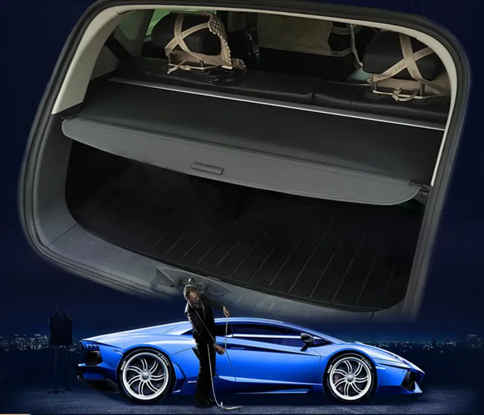 Защитная крышка для заднего багажника автомобиля подходит Mitsubishi ASX 2013-2015 (черный