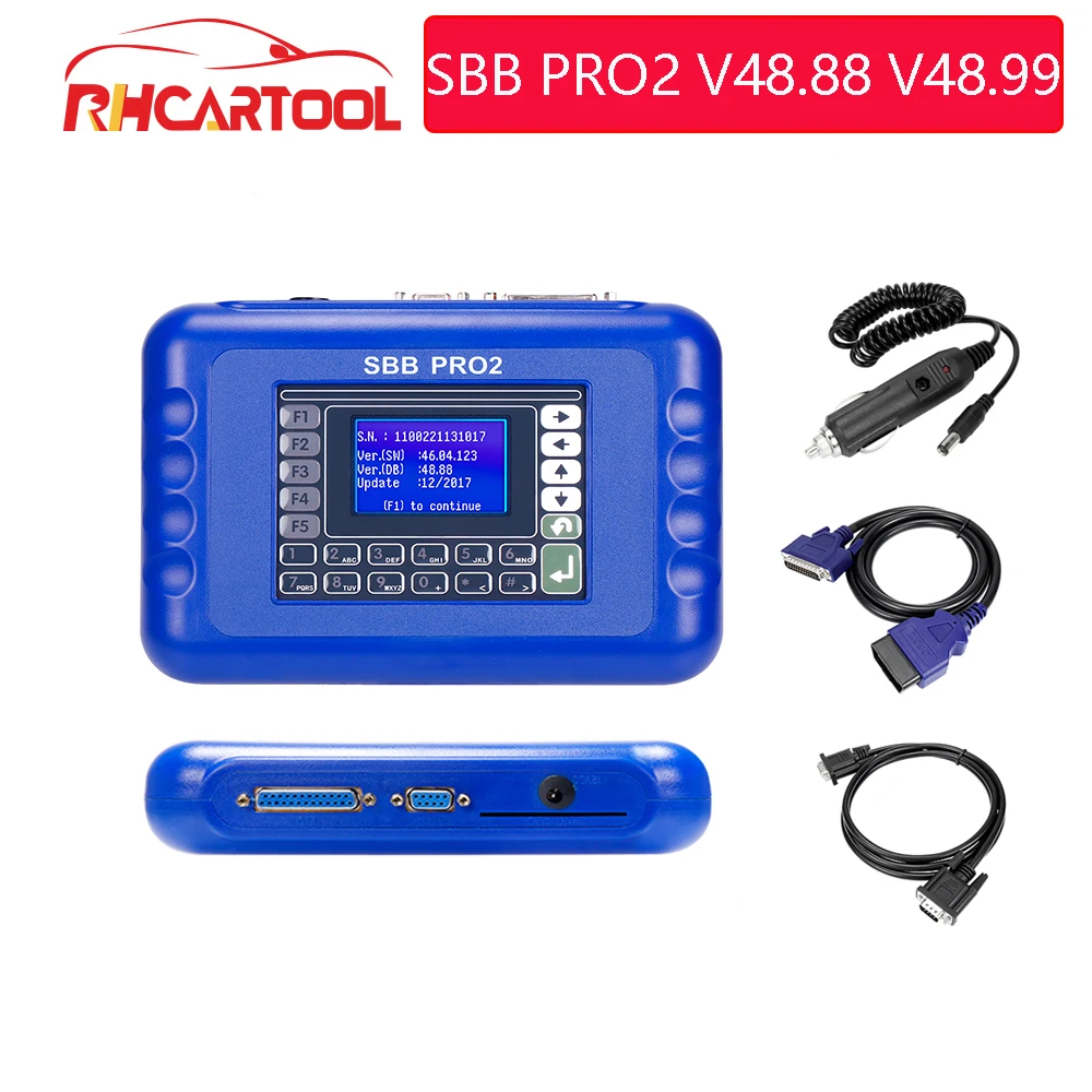Автомобильный диагностический программатор ключа SBB PRO2 V48.99 поддерживает новые