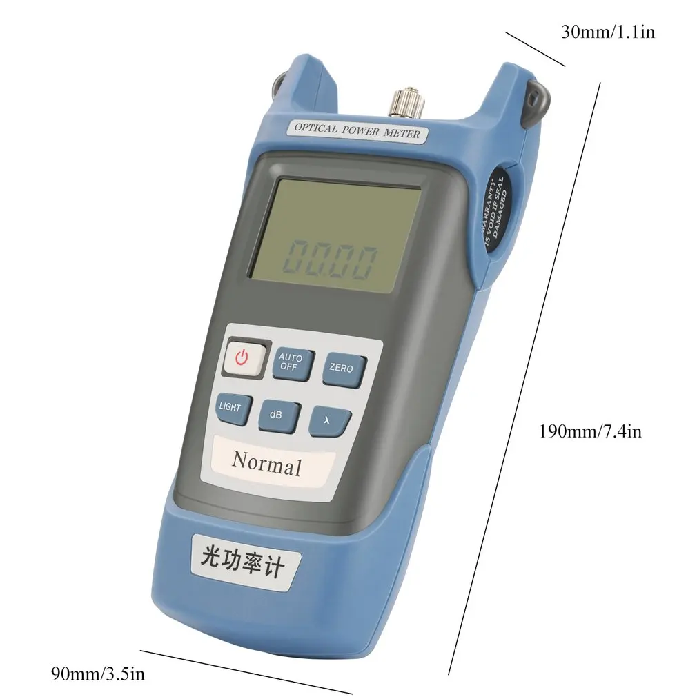 

Fiber Optic FTTH Tool Kit with FC-6S Fiber Cleaver and Optical Power Meter 5km Visual Fault Locator Fiber Stripper