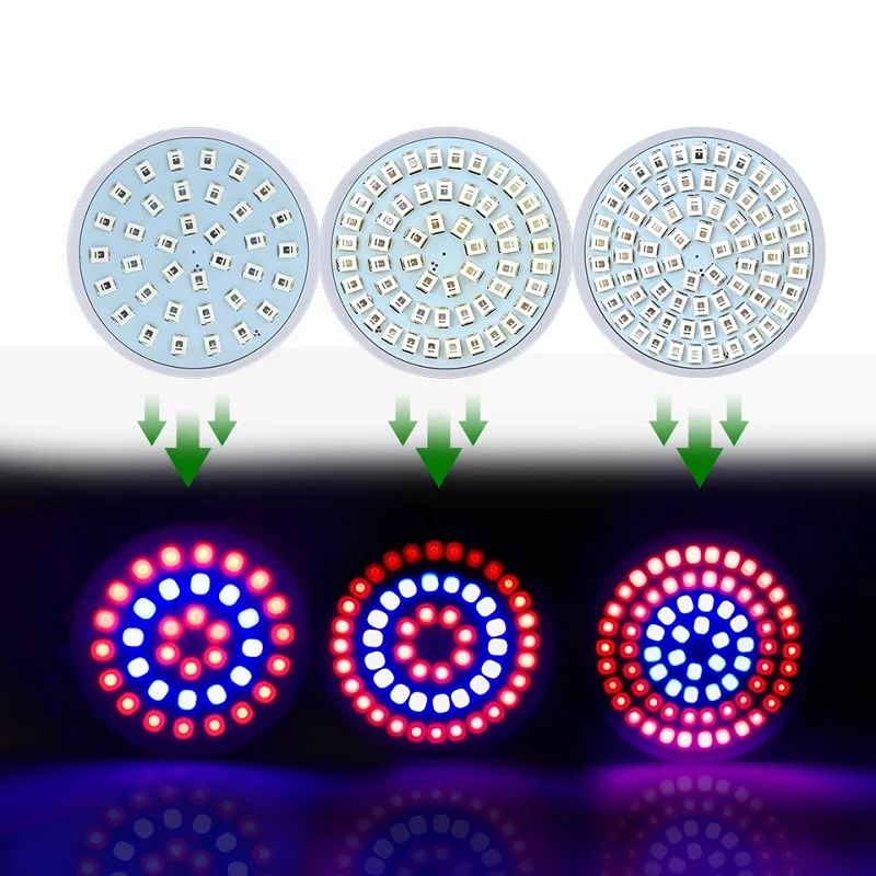 10 шт. светодиодный светильник для выращивания полный спектр фитолампа E27/GU10/MR16