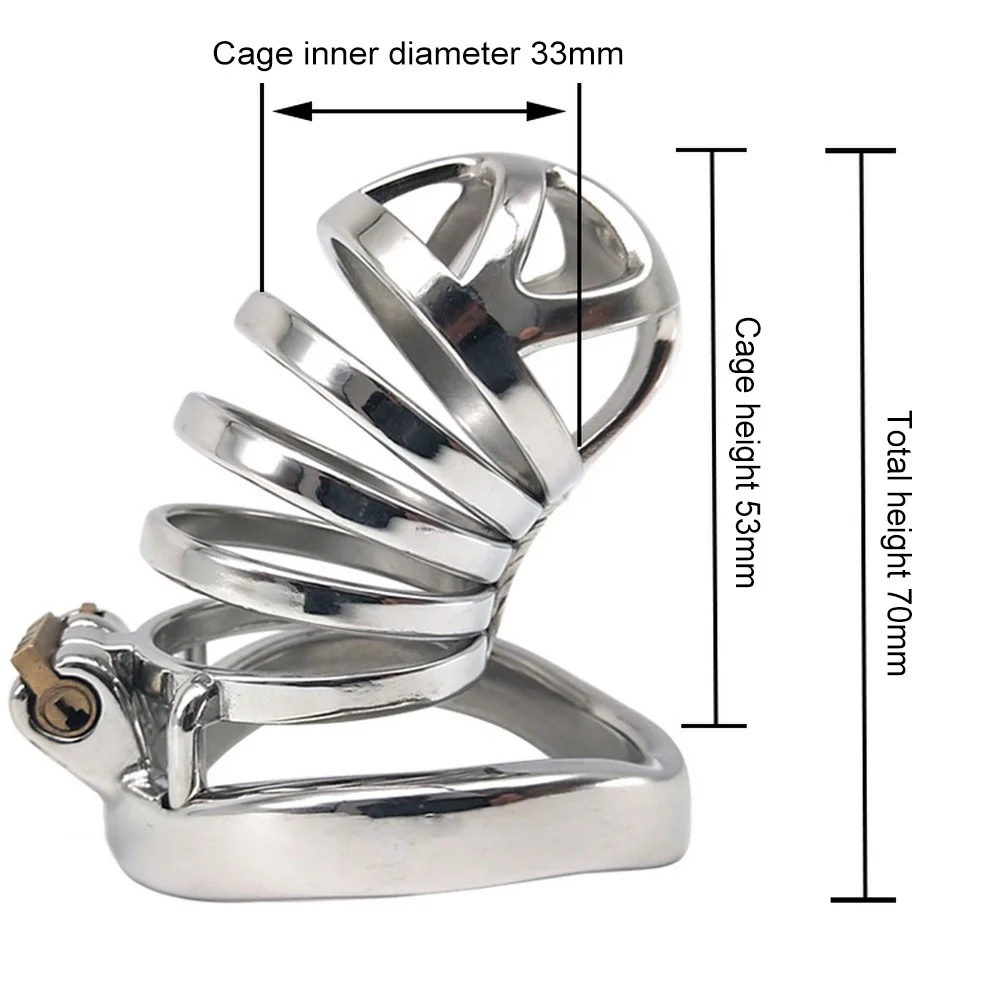 Мужской замок верности клетка для петуха из нержавеющей стали кольцо взрослых