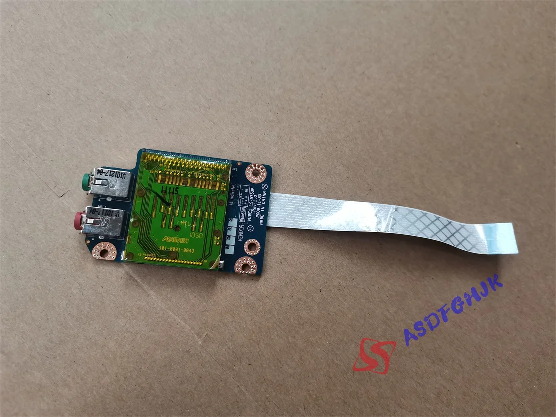 Бывшая в употреблении оригинальная зеркальная плата для считывания аудиокарт с кабелем для Lenovo G460 G460E G465, серия звуковых карт NBX000MA00, полностью протестирована