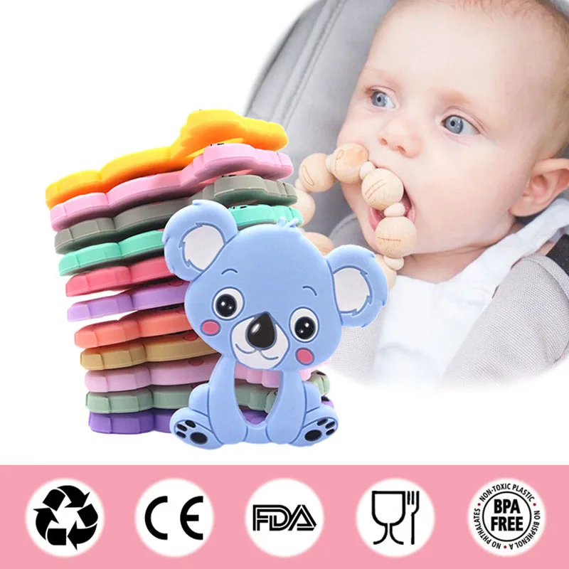 Baby Koala Silicone Teether Infant Food GradeTeething Chew Toy Teether Beads DIY Necklace Nursing Pendant Gifts
Baby Koala Silicone Teether Infant Food GradeTeething Chew Toy Teether Beads DIY Necklace Nursing Pendant Gifts