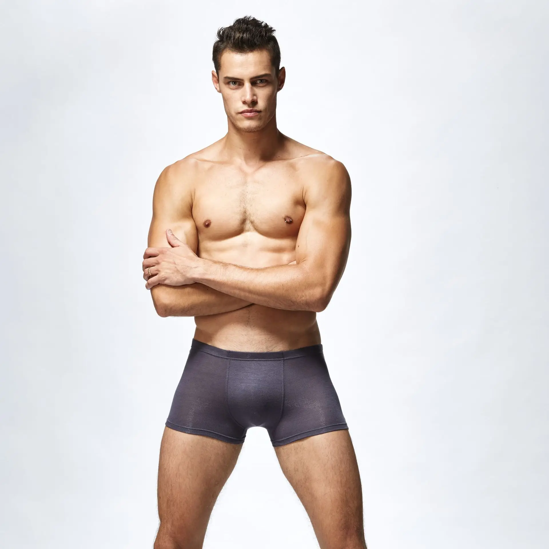 

2021 Hot Men's Underwear Regenerated Cellulose Comfortable Fashion Sexy Boxer Boxer Pants Pure Color Breathable