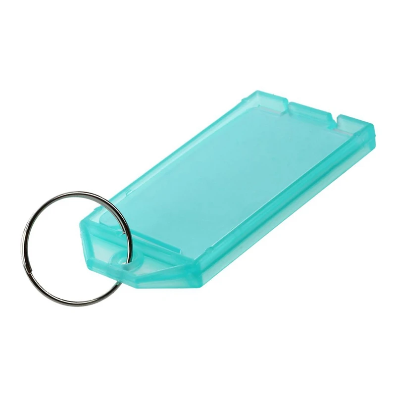 

25 Pcs Multicolor Plastic Key ID Label Tags w Split Ring Keyring
