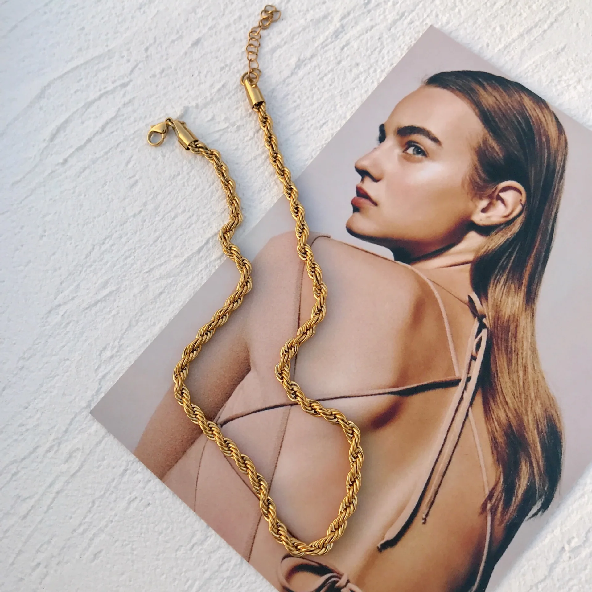 Повседневной жизни BEEKING универсальная модная позолоченная цепочка Веревка