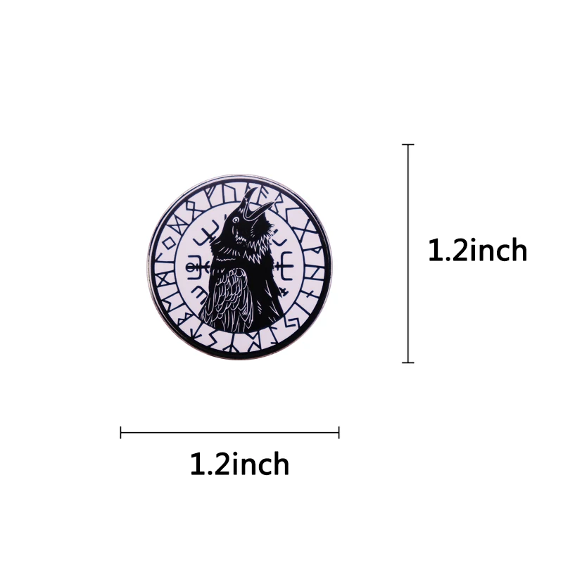 Эмалированная булавка для племени Волшебная Булавка С руничным компасом