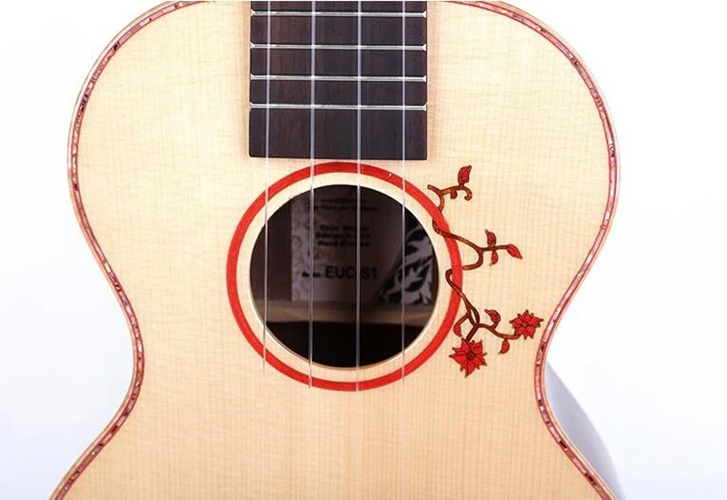 Enya Kaka S1 Массив ели укулеле 2" 26" ukelele Африканский палисандр с обратной стороны концерта/тенор Гавайские гитары, музыкальные инструменты