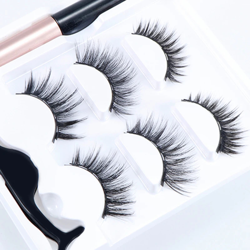 Набор Магнитных 3d ресниц магнитная жидкая подводка для глаз магнитные ресницы и