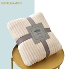 Одеяло для дивана теплое флисовое зимнее одеяло s для кровати Фланелевое Полосатое Коралловое флисовое мягкое покрывало 17 цветов покрывало