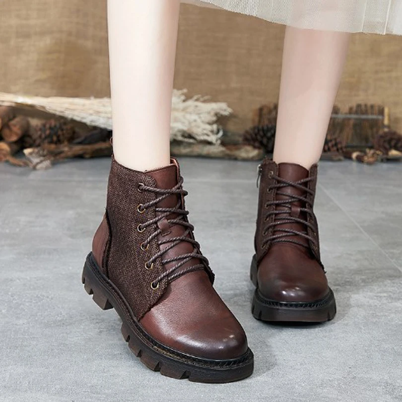 Женская обувь из телячьей кожи серые или кофейные ботильоны ручной работы в