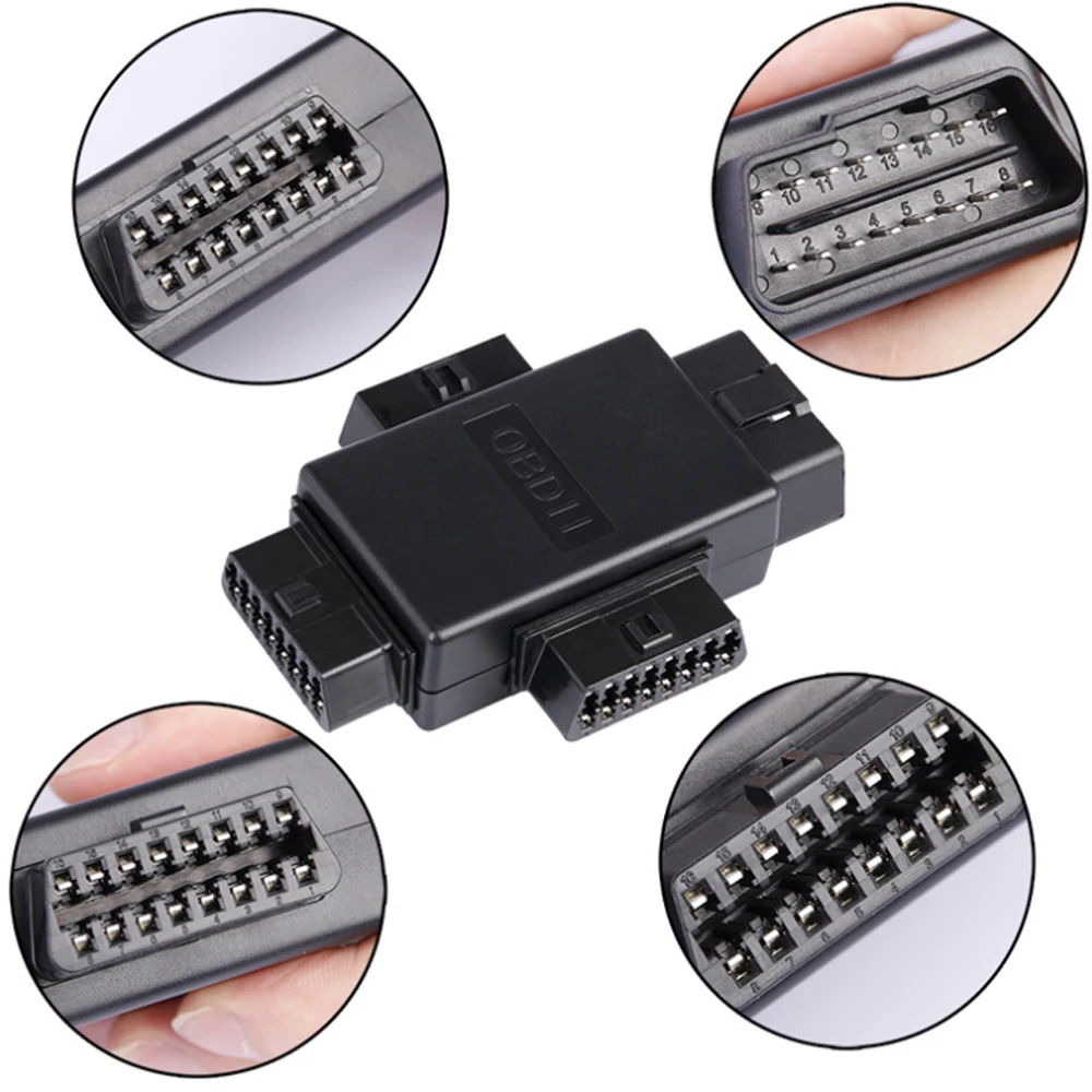 OBD2 OBDII полный 16 Pin типа папа на 3 года одежда для детей 1 OBD кабель сплиттер адаптер