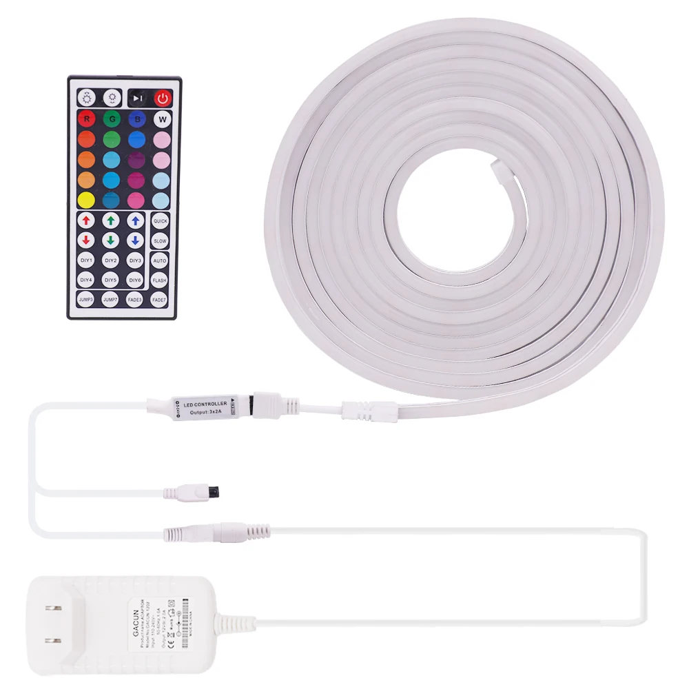 RGB светодиодный ная неоновая светильник вая полоса 12 В постоянного тока SMD3535 96