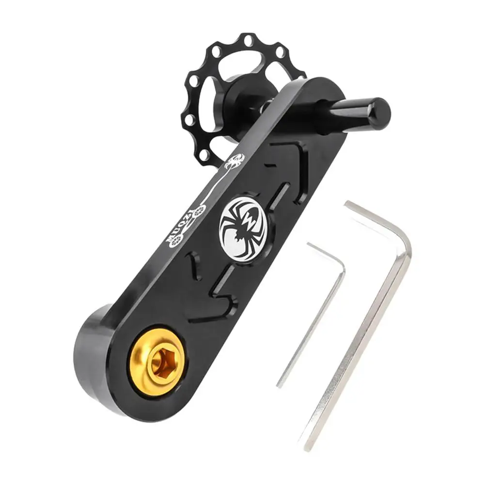

Bike Chain Tensioner - MTB Cycle Chain Guide Protector Mountain Cycle Anti Skidding Equipment With Hollowed Single Disc Sprocke